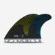 MAYHEM / LOST - Medium RTM Hex Yellow / Blue Signature fins, FUTURES.