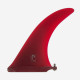 9.75" longboard single fin - Red tint fiberglass
