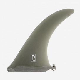 9.75" longboard single fin - Smoke tint fiberglass