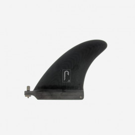5.0" longboard single fin - Black tint fiberglass