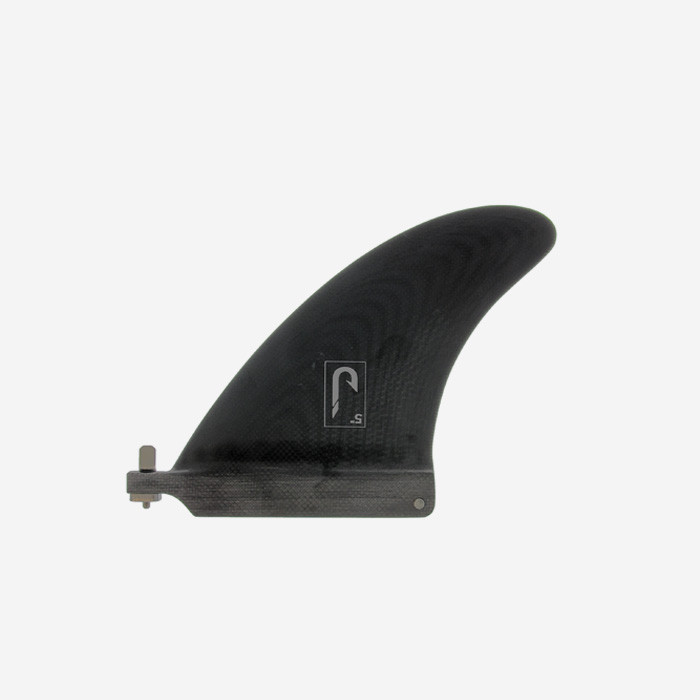 Quilla de longboard single 5.0" - Fibra black