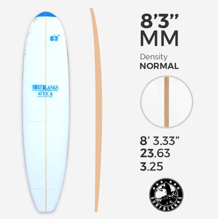 8'3'' MM Malibu - Densidad Azul - costilla 6mm Obs, SURFBLANKS