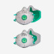 Masque de protection poussières FFP3 jetable avec soupape, BLS