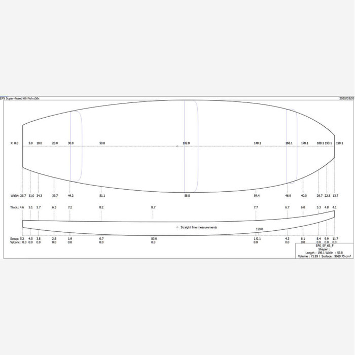 Pain EPS Super Fused 6'6'' Shortboard