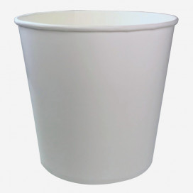 Baquet 4.1 L (139oz) ø 220mm h.209mm en carton/PE blanc