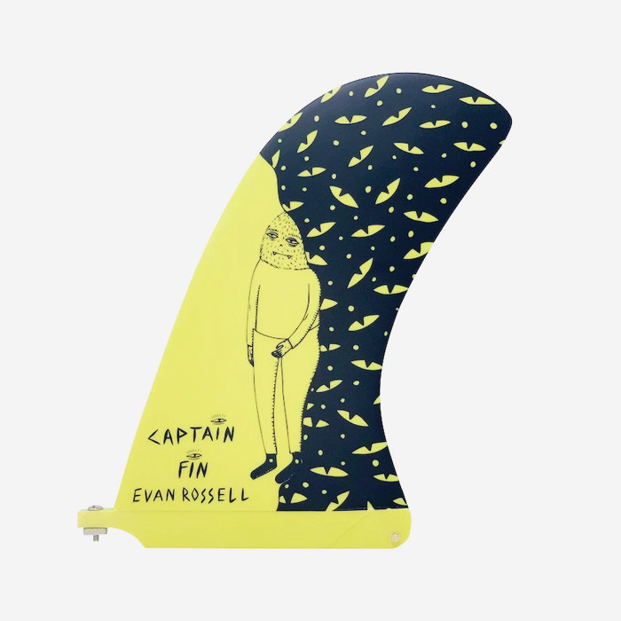 CAPTAIN FIN CO - Longboard Pivot Fin - Evan Rossel 10" - Yellow