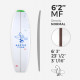 6'2'' MF Fish - Green density,  stringer1/8'' Dyed Basswood Brown, ARCTIC FOAM