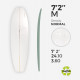 7'2'' Thick EPS - 7'2'' x 24" x 3,6", 1/8'' Ply stringer, MARKO FOAM