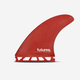 Thruster fins - Coffin Bros Control Series Red / Black fiberglass, FUTURES.