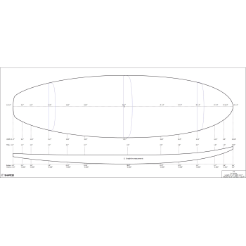 6'2'' S Shortboard - 4mm Ply stringer, POLYOLA
