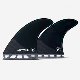 5 fins set - Pyzel Medium Hex Black, FUTURES.