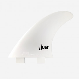 Thruster fin - Dual Tab - Plastic - White - Size L, JUST