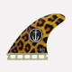 Captain Fin co. single tab thruster fins Leila Hurst "Cheetah" - size M