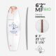 6'2'' MF Fish - BIO FOAM Green density - latte 1/8'' Ply, ARCTIC FOAM