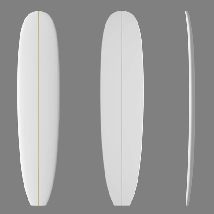 9'3'' L Longboard, BIO FOAM Green density - costilla 5/16'' Basswood, ARCTIC FOAM