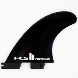 Dérives FCS II Performer Black Medium Tri Shaper Fins - Thruster, FCS