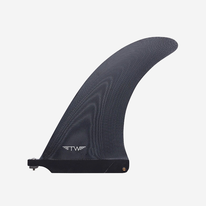 CAPTAIN FIN CO - Longboard Rake Fin - Tyler Warren 8" - Raked Black