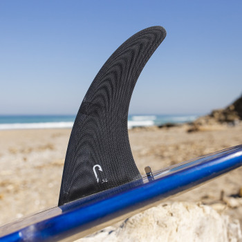 Quilla de longboard single 7.5" - Fibra black