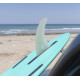 7.5" longboard single fin - Clear fiberglass