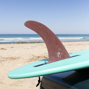 Quilla de longboard single 8.0" - Fibra red