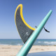 Dérive single longboard 8.0" - Fibre smoke to gold, VIRAL SURF