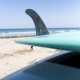 8.0" longboard single fin - Black tint fiberglass