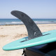 8.0" longboard single fin - Black tint fiberglass