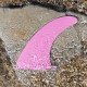 Quilla de longboard single 9.0" - Fibra rosa