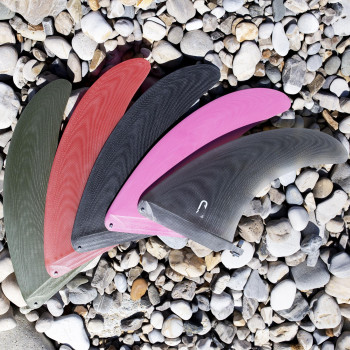 Dérive single longboard 9.0" - Fibre black, VIRAL SURF