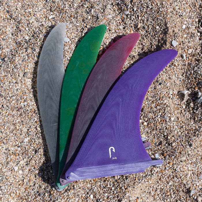 9.75 longboard single fin - Red tint fiberglass - VIRAL SURF