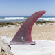 9.75" longboard single fin - Red tint fiberglass