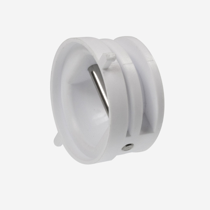 PLUG DE LEASH BLANCO 30mm con barra de acero