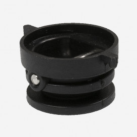 Plug de leash noir - Ø25mm - barre métal