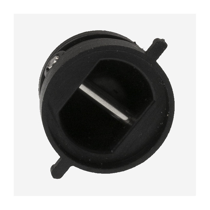 PLUG DE LEASH NEGRO 25mm con barra de acero