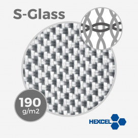 HEXCEL S-GLASS - 6 oz - 190gr/m - 76cm width