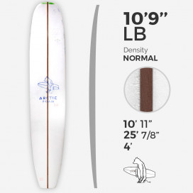 10'3'' LB Longboard - 1/2'' red cedar, ARCTIC FOAM