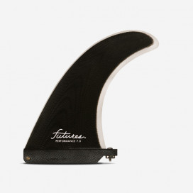 Aleta de longboard - Performance Fiberglass solid Black / Grey 7", FUTURES.