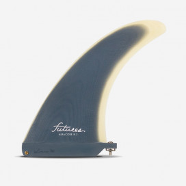 Longboard fin - Albacore Flex Fiberglass solid Indigo / Sand 8.5", FUTURES.