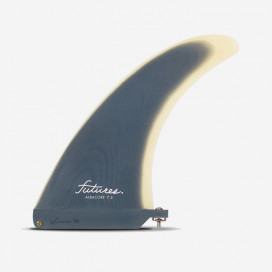 Longboard fin - Albacore Flex Fiberglass solid Indigo / Sand 7.5", FUTURES.