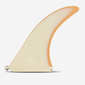 Longboard fin - Zack Flores Fiberglass Orange / cream 9.5", FUTURES.