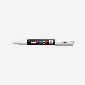 Marqueur couleur blanc PC1MC (pointe extra-fine 1mm), POSCA