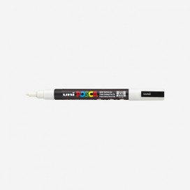Marqueur couleur blanc PC3M (pointe fine 1,5mm), POSCA
