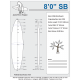 8'0'' SB Shortboard, ARCTIC FOAM