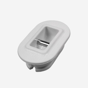 Plug de invento blanco con collar - barra de metal