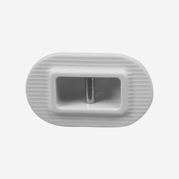Plug de invento blanco con collar - barra de metal