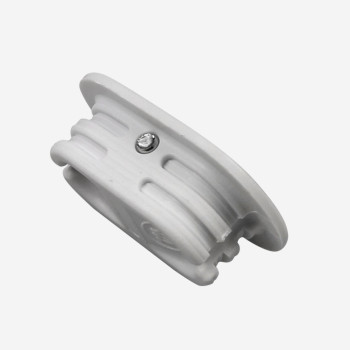 Plug de invento blanco con collar - barra de metal