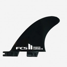 Aletas FCS II Carver Black Small Quad Rear Shaper Fins - Quad Rear, FCS