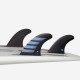 Dérives Thruster - F2 ALPHA series Carbon Lavender Thruster Set - taille XS, FUTURES. sur planche