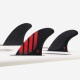 Dérives Thruster - P8 ALPHA series Carbon Red Thruster Set - taille L, FUTURES. sur planche