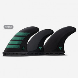 F6 ALPHA series Carbon Teal 5-fins Set - taille M, FUTURES.